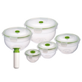 Round Plastic Vacuum Seal Container Set