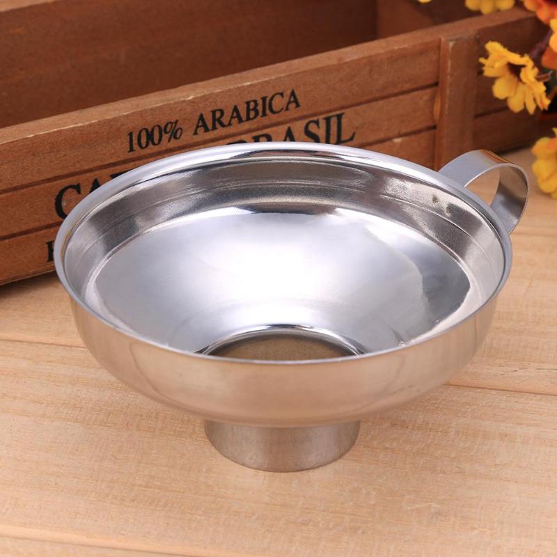 Canning Funnel Stainless Steel Wide Mouth Canning Funnel Hopper Filter