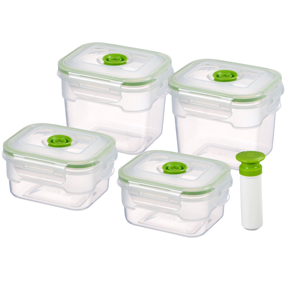 Lasting Freshness 11pc Round Vacuum Seal Food Storage Container Set